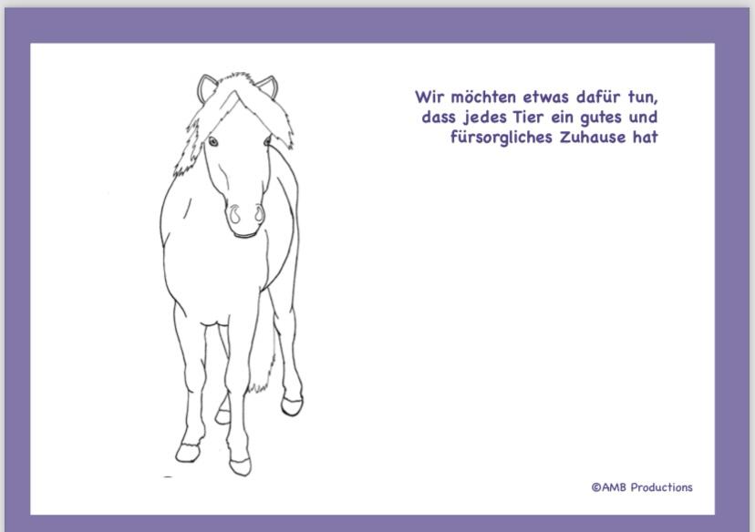 Tierisch Heilen e.V. - Pony-Malbuch